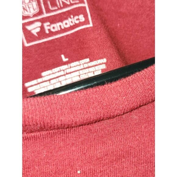 Arizona Cardinals Men's 100% Cotton Red Long Sleeve T-Shirt sz L ProLine Fanatic - Picture 3 of 4